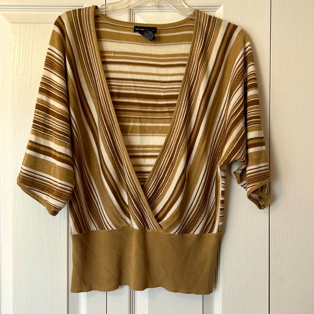 New York & Company Women Knit Pullover Sweater Size Medium